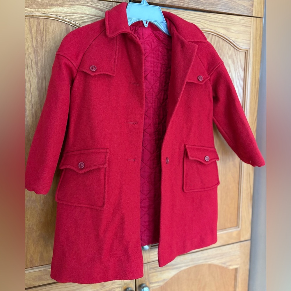 Dressy girl’s wool coat